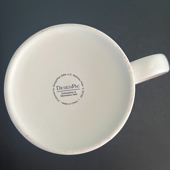 DesignPac Red with White Christmas Holiday Pine Trees Oversized Ceramic Mug - Picture 9 of 11